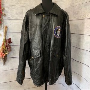 🚹 US Air Force vintage mens leather bomber jacket